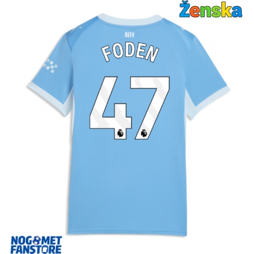 Manchester City Phil Foden #47 Domaci Dres za Ženska 2026-27 Kratak Rukav